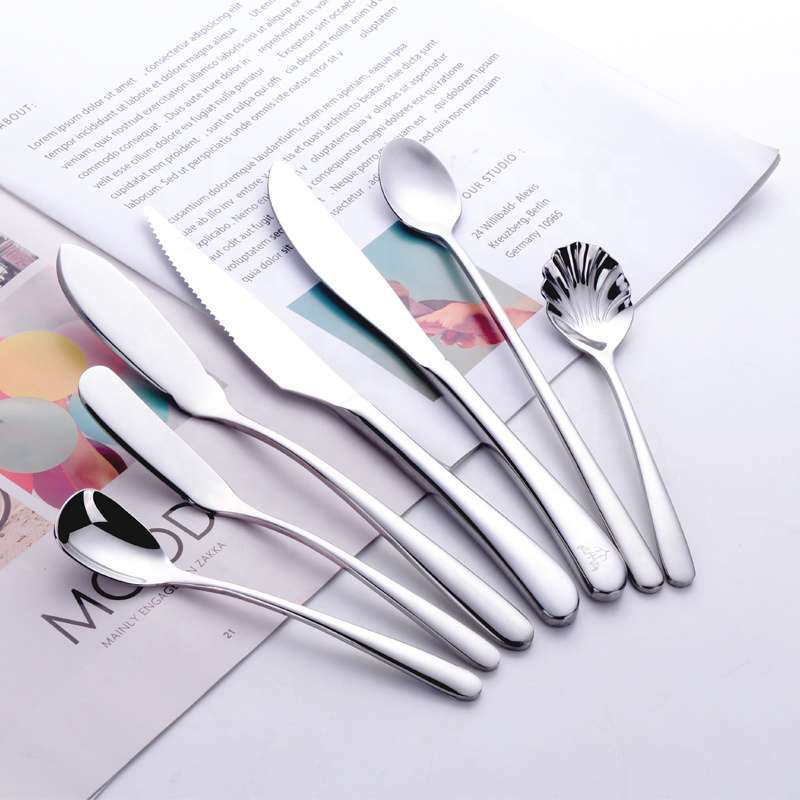 Flatware Set Stainless Steel Tableware Metal Cutlery for Hotel